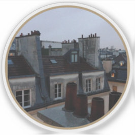 Parisian Rooftops - v2 Aufkleber