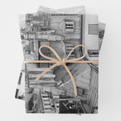 Parisian Rooftops - Wrapping Paper Sheet Set of 3 Geschenkpapier Set (Beispiel)