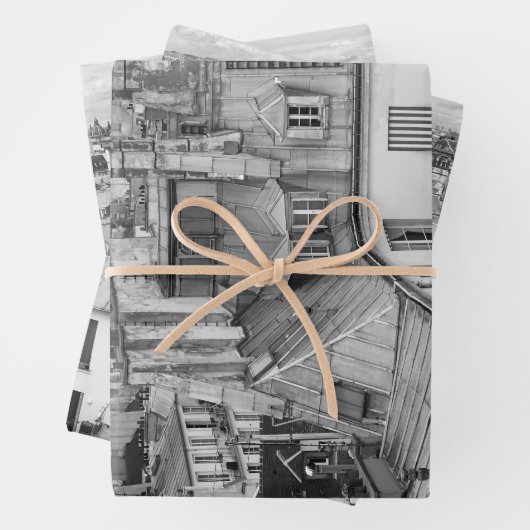 Parisian Rooftops - Wrapping Paper Sheet Set of 3 Geschenkpapier Set (Beispiel)