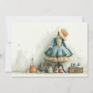 Parisian Ruffle Dress Writer's Studio 1. Geburtsta Einladung