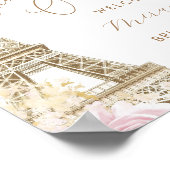 Parisian She Said Oui Brautparty Willkommen Poster (Ecke)