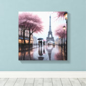 Parisian Spring Rain Leinwanddruck (Insitu (Holzboden))