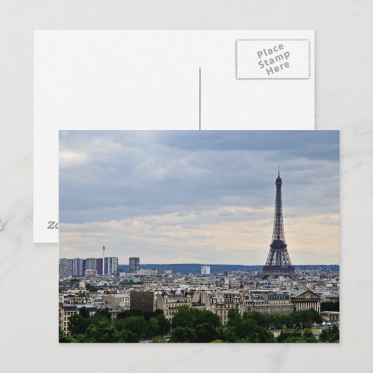 Parisian View Postcard Postkarte (Vorne/Hinten)