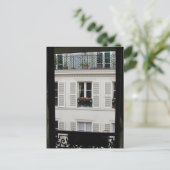 Parisian Window Postcard Postkarte (Stehend Vorderseite)