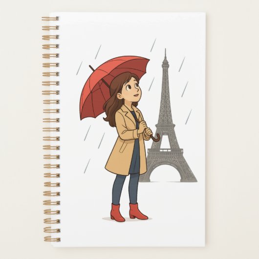 Parisian Wonder" – Dziewczyna z parasolką pod Wież Planer (Vorderseite)