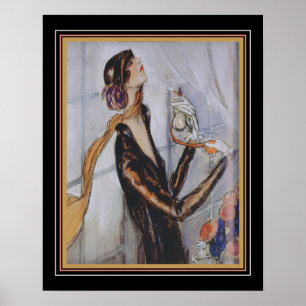 Parisienne 1920er Jahre Parfümwerbung 16x20 Poster
