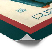 Parisienne Art Deco "Rings de Smoke" 1929 Print Poster (Ecke)