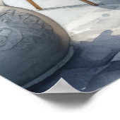 Parisienne Café mit Lavender Blooms Poster (Ecke)