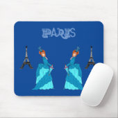 Parisienne, Frankreich Mousepad (Mit Mouse)