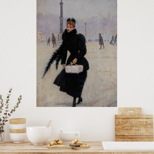 Parisienne Place de la Concorde Poster (Küche)