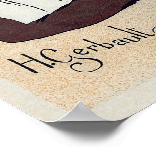 PARISISCHES SCHOKOLAT 1897 POSTER (Ecke)