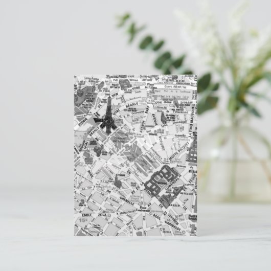 Pariskarte Postkarte (Stehend Vorderseite)