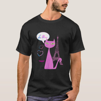 Pariskatzenliebhaber T-Shirt