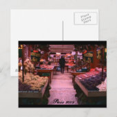 Parismarkt Postkarte (Vorne/Hinten)