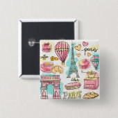 Paris's Stuff Button (Vorne & Hinten)