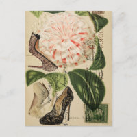 Parisschuhe florale französische botanische Kunst