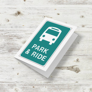 Park-and-Ride-Schildkarte Karte