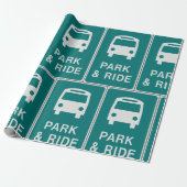 Park-and-Ride-Zeichen Geschenkpapier (Ungerollt)