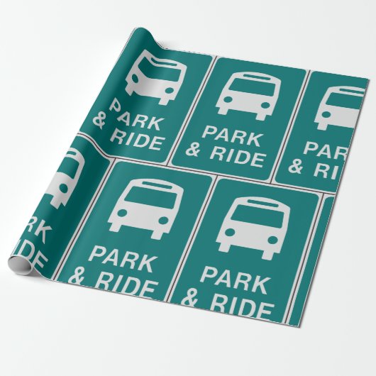 Park-and-Ride-Zeichen Geschenkpapier (Ungerollt)