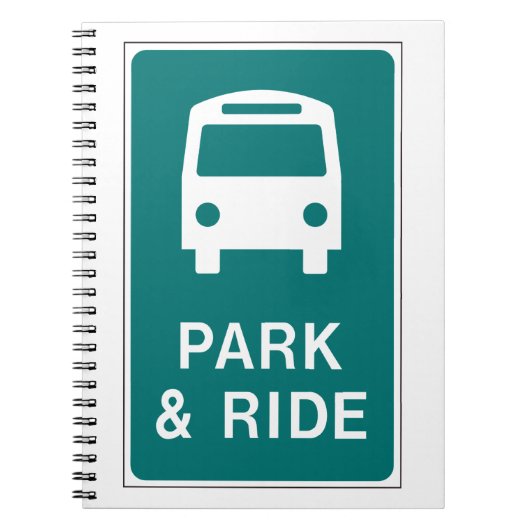 Park-and-Ride-Zeichen Notizblock (Vorderseite)
