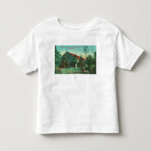 Park-Ansicht DES SP-Eisenbahn-Säulengang-Depots Kleinkind T-shirt