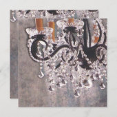 Park Avenue Chandelier ~ Einladung/UAWG 5.25x5.25 Einladung (Vorne/Hinten)