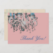 Park Avenue Chandelier ~ Postkarte / Einladung (Vorne/Hinten)