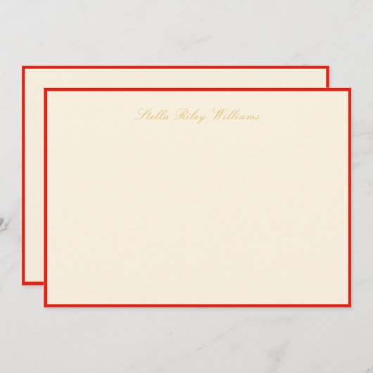 Park Avenue Flat Note Card 5"x7" Mitteilungskarte (Vorne/Hinten)