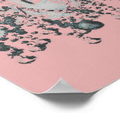 Park Avenue Kronier ~ Print Retro Rosa Poster (Ecke)