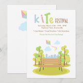 Park-Bank-Einladung Einladung (Vorne/Hinten)