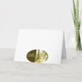 Park-Bank-Gruß-Karte Karte (Rückseite)