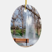 Park-Bank Keramikornament (Vorne)