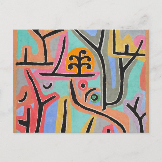 Park bei Lu von Paul Klee Postkarte (Vorderseite)