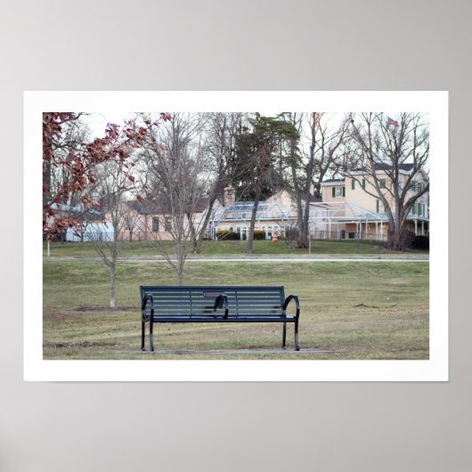 Park Bench Foto Poster (Vorne)