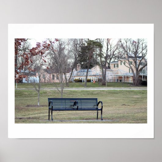 Park Bench Foto Poster (Vorne)