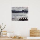 Park Bench mit Frozen Creek Poster (Küche)