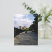 Park Bench Post Card Postkarte (Stehend Vorderseite)