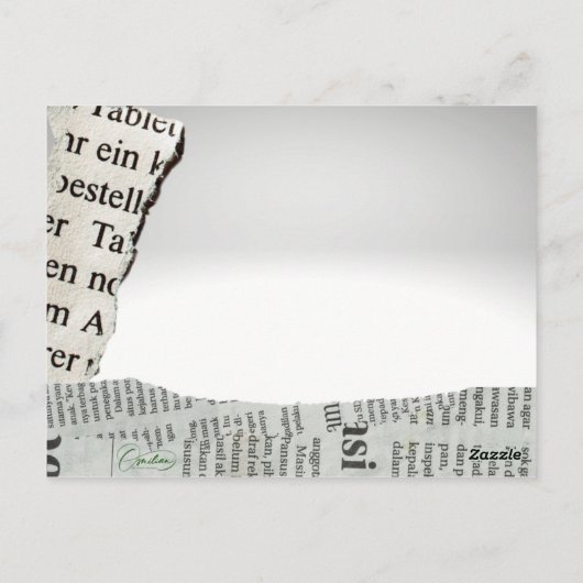 Park Bench Postkarte (Rückseite)