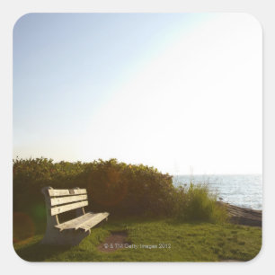 Park Bench Quadratischer Aufkleber