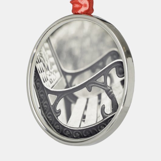 Park bench silbernes ornament (Links)