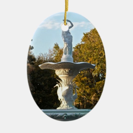 Park-Brunnen Savanne-Georgia Forsyth Keramikornament (Vorne)