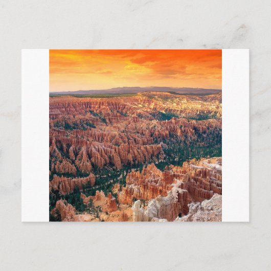 Park Bryce Canyon Utah Postkarte (Vorderseite)