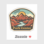 Park Centre, Colorado Sticker (Blatt)
