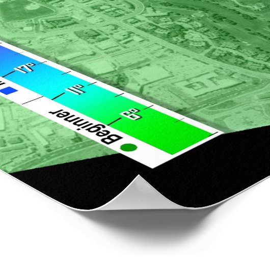 Park City 3dSkiMaps Poster (Ecke)