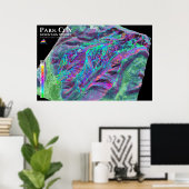 Park City 3dSkiMaps Poster (Heimbüro)