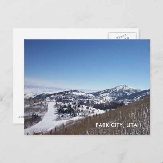 PARK CITY, ABER POSTKARTE (Vorne/Hinten)