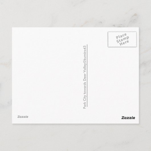 PARK CITY, ABER POSTKARTE (Rückseite)