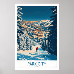 Park City Druck Utah Skifahren 1 Poster