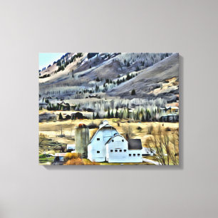 Park City McPolin Bauernhof durch Leslie Harlow Leinwanddruck