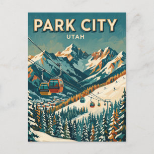 Park City Mountain Seilbahn Utah Postkarte
